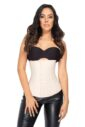 Faja Colombiana Cinturilla Reductora de Latex Talle Largo Beige