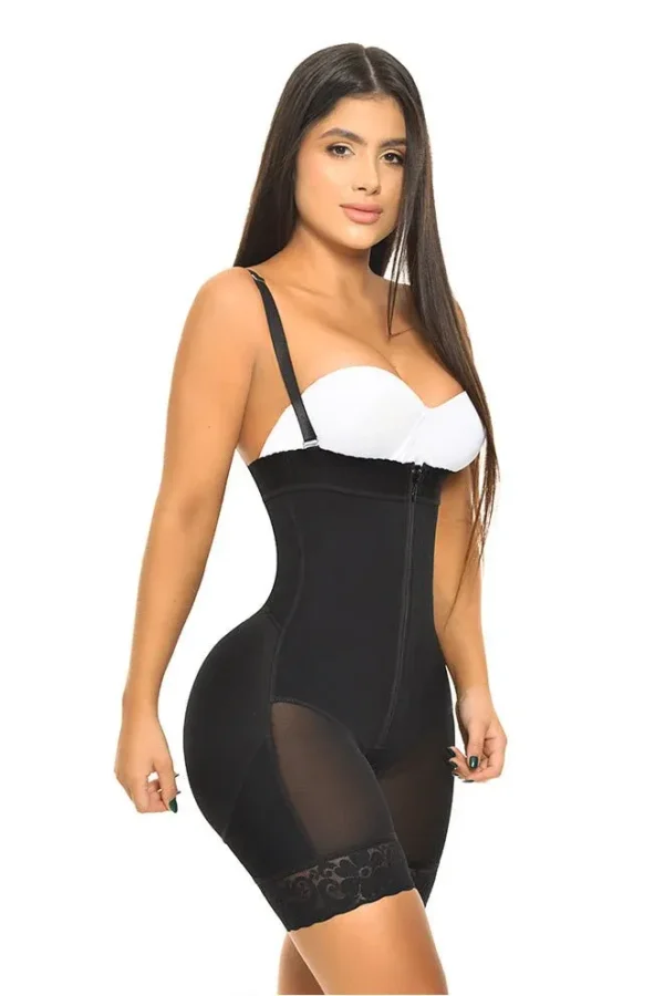 Faja Short Estraple Con Cierre Y Realce Invisible Fantastic FP1503