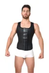 Faja Chaleco Masculino De Látex Clásico Con Varillas Y Ajuste FL2033