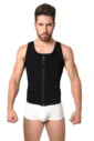Faja Chaleco Masculino Con Cierre Y Broche Interno Alta Compresión FP1053