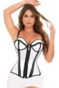 Corset Exterior Con Copa Y Cintas Realce Con 15 Varillas CS0340