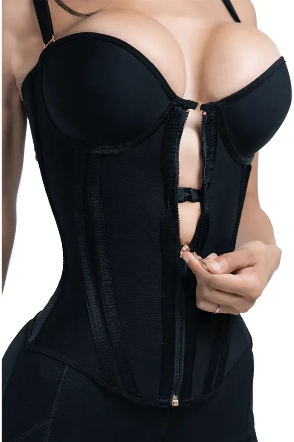 Corset Exterior Con Copa Brasier Ceñidor De Cintura Y 15 Varillas CS0334