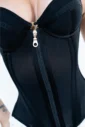 Corset Exterior Con Copa Y Cintas Realce Con 15 Varillas CS0340