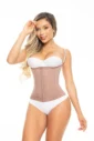 Faja Semichaleco Talle Largo 3 Broches 4 Varillas Moldeo Cintura Marieth FP6173