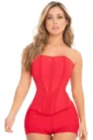 Corset Uso Exterior Ceñidor De Cintura Con Broches Y Cierre Seducción CS0319