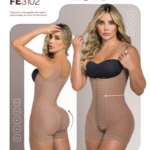 Faja Extra Corta Espalda Alta Realce Prehormado Con Forro De 4 Broches – Power Up Maxi FE3101
