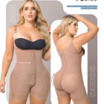 Faja Corta Espalda Alta Realce Prehormado Con Forro De 4 Broches – Power Up Maxi FS3105