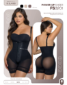 Faja Corta Strapless Realce Prehormado Con Transparencia – Power Up Sheer FS3201