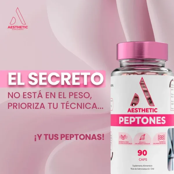 Peptonas en Capsulas - Aesthetic Peptones - Mejora Tu Físico de Forma Natural