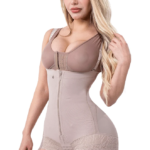 Faja Body Strapless Con Cierre Frontal Alta Compresión Moldea Silueta